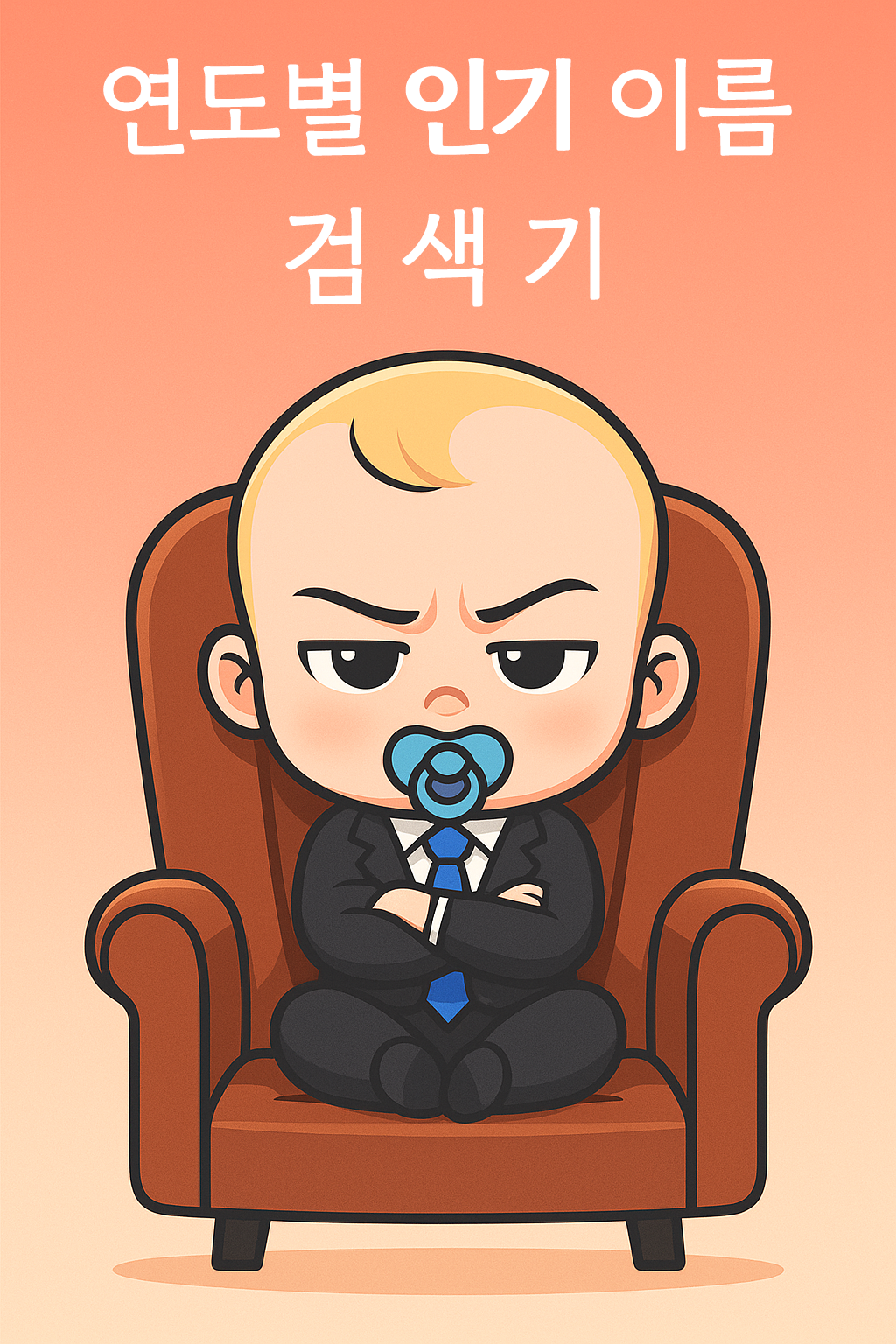 연도별 인기 이름 검색 시작 화면